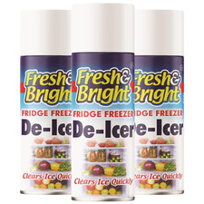 3 x 200ML Fridge Freezer De Icer Spray Defrost Ice Quickly Deicer