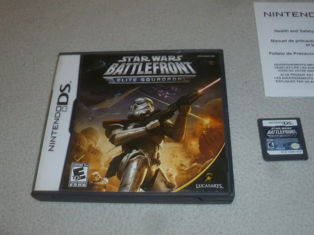 NINTENDO DS GAME STAR WARS BATTLEFRONT ELITE SQUADRON W CASE