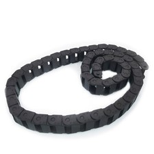 US Stock 2M 2000mm Black Long Nylon Cable Drag Chain Wire Carrier 10 x 20mm
