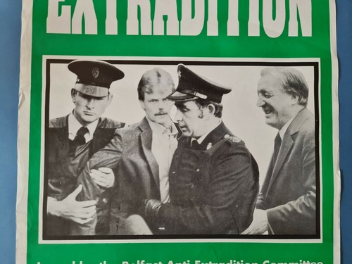 Original 1990's No Extradition Poster Charlie Haughey - Picture 3 of 4