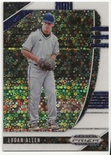 2020 Panini Prizm Draft Picks White Donut Circle Logan Allen 18/50 #PDP56