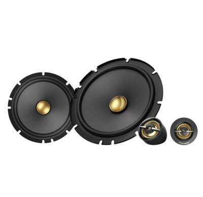 Pioneer TS-A1601C, 2-Way Component Car Audio Speakers, Full Range, Clear Sound Q