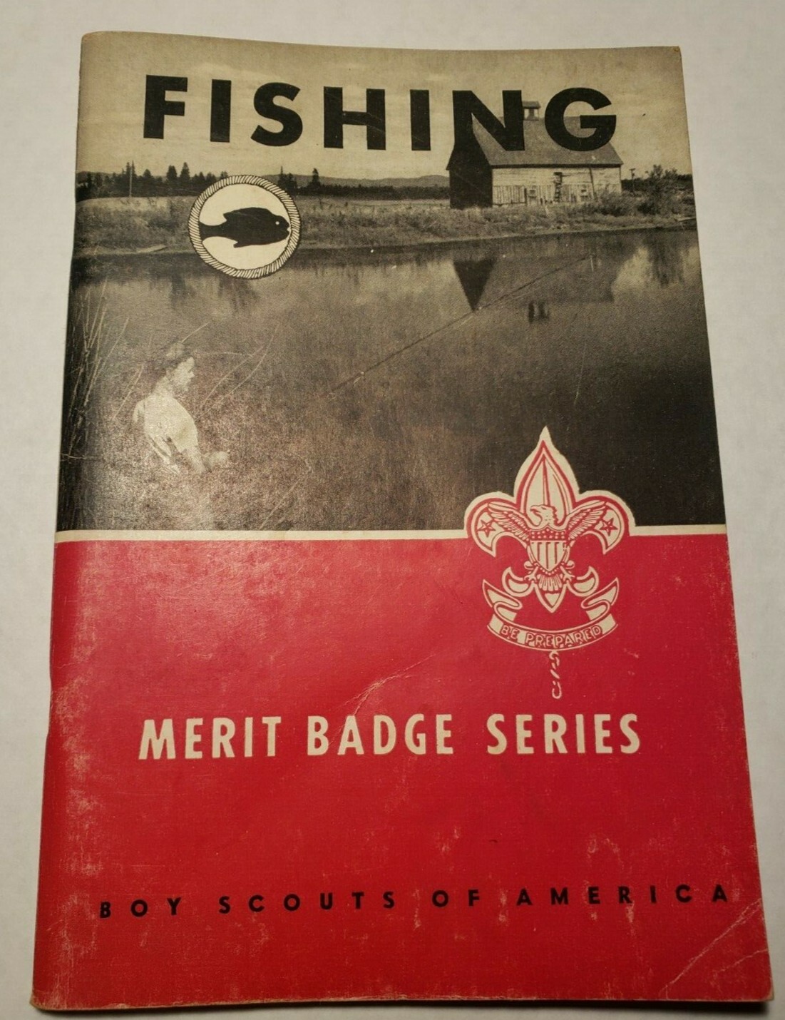 1962 (c)1954 Fishing Merit Badge Series Book Boy Scouts of America BSA ...
