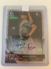 2018 Bowman Draft Chrome Pick Sparkle Refractor /71 Mason Denaburg #CDA-MD Auto