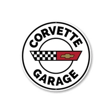 Corvette Garage Car Sign, Chevy Sign, Novelty Car Sign, Garage Aluminum Sign