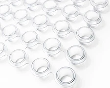 Clear Disposable 12 Trays 50 Connected Ink Caps Tattoo Pigment Cup Holder Rack