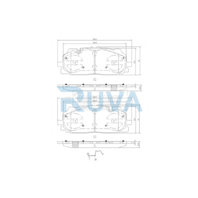 Fits Audi Q7 2015- A5 2016- A4 2016- Ruva Front Brake Pads Set 83A698151
