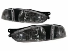 Colt 1995-2002 Hatchback 3D Clear Headlight Black for Mitsubishi LHD