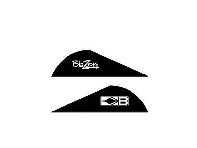 24 x Bohning Blazer Vanes 2 Zoll Pfeilfedern Pfeilbau Kunststoff Schwarz