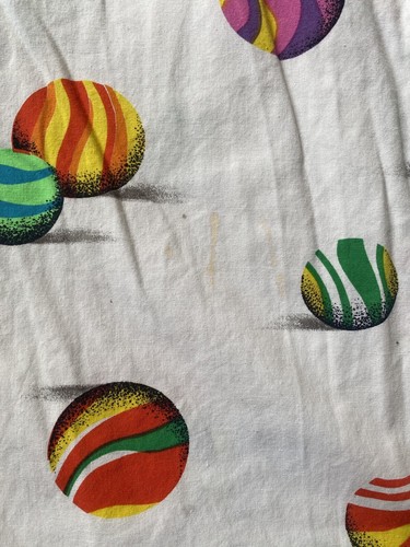 Vtg Esprit Sport button up Shirt XL pop art Abstract balls 80s loop collar - Picture 8 of 9