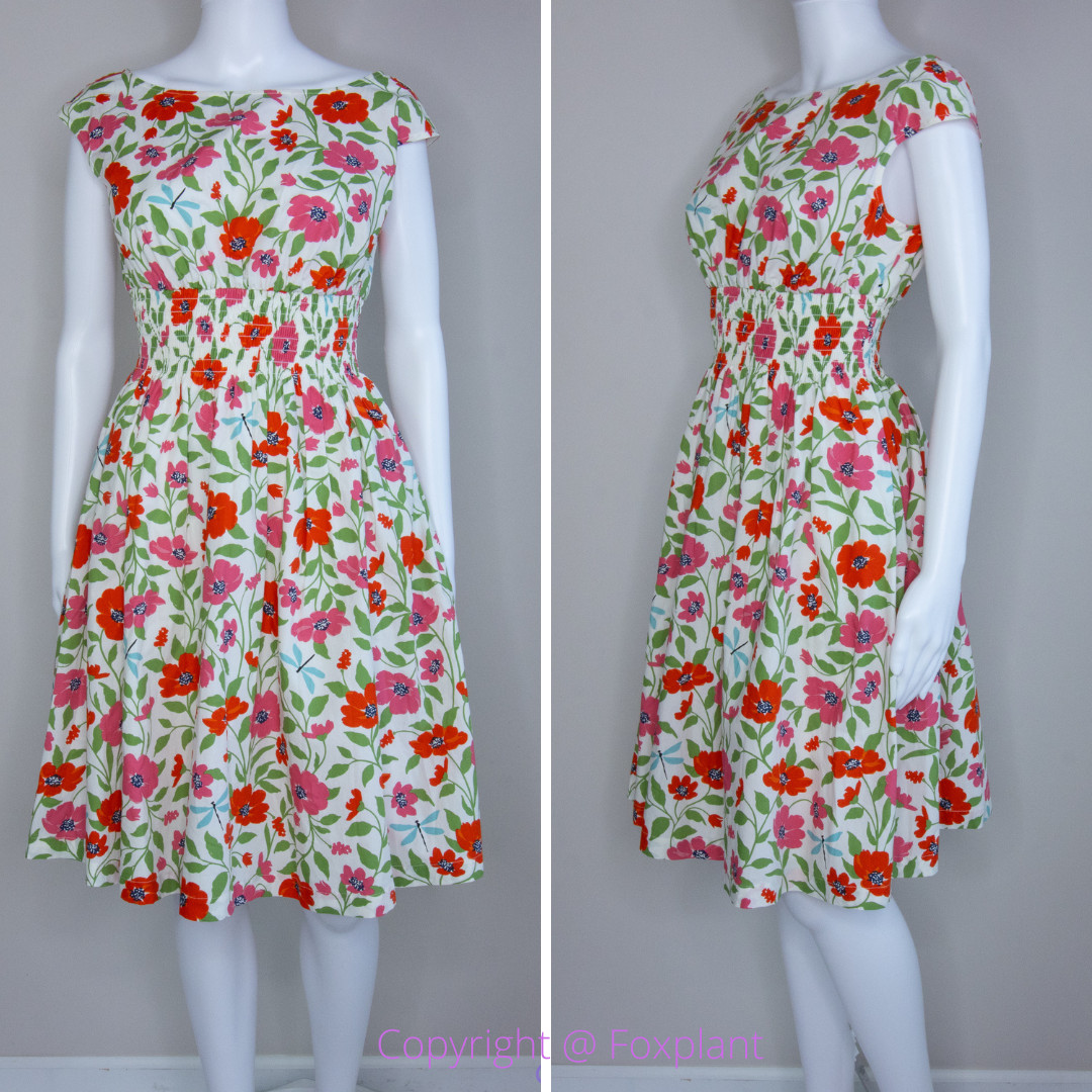 NEW kate spade Bold garden blooms Blaire dress, Cream