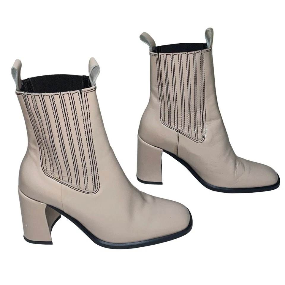 Botines Chelsea E8 by Miista Adair Taupe Florentique Talla: EU 38 US 7.5 Foto 2 de 4