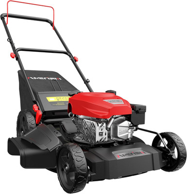 21'' 3-in-1 Gas Lawn Mower, 144cc Engine, Steel Deck & Grass Catcher