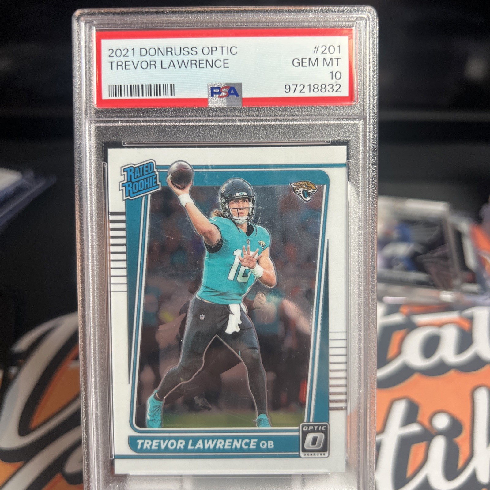 2021 Panini Donruss Optic - Rated Rookie Trevor Lawrence #201 (RC) PSA 10