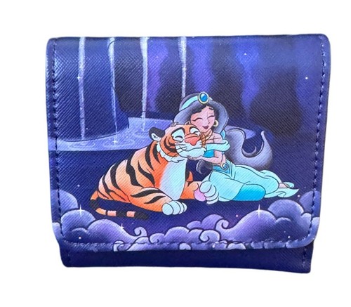 Disney Loungefly Aladdin Jasmine Rajah Castle Kisslock Wallet w/ Coin Purse NWT - 第 2/7 張圖片