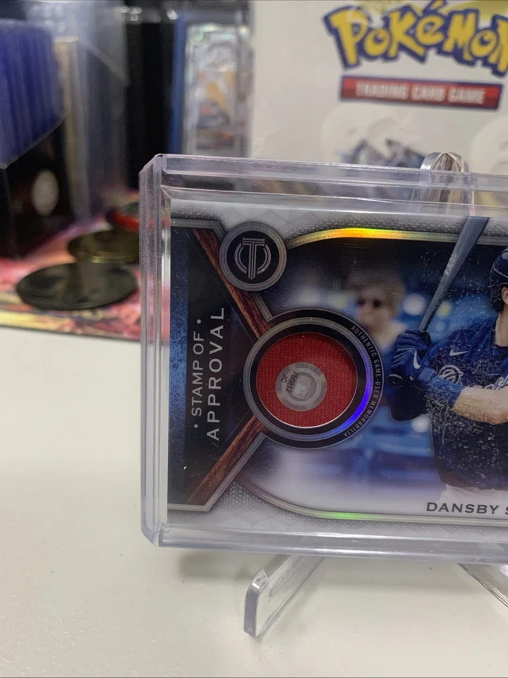 Dansby Swanson 2021 Topps Tribute Game Used Memorabilia /150 Braves Cubs NLDS - Image 2 of 4