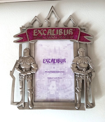 Excalibur Hotel Casino Las Vegas Knights 4x6 Heavy Metal Photo Frame