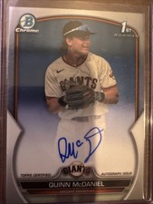 2024 Bowman Chrome Prosp Auto - Quinn McDaniel #CDA-QMC (RC, AU) 
