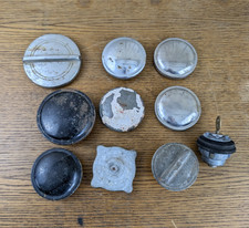 Lot Of 10 Vintage Car Gas Caps Fuel Tank Cap