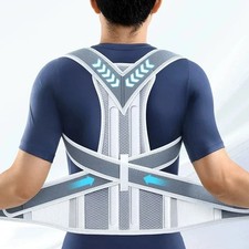 Adjustable Posture Corrector Low Back Support Shoulder Brace Belt For Men Women
