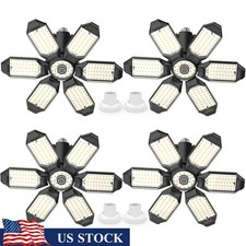 200W LED Garage Lights 6 Panels Adjustable E26/E27 22000 Lumens Shop Light Home