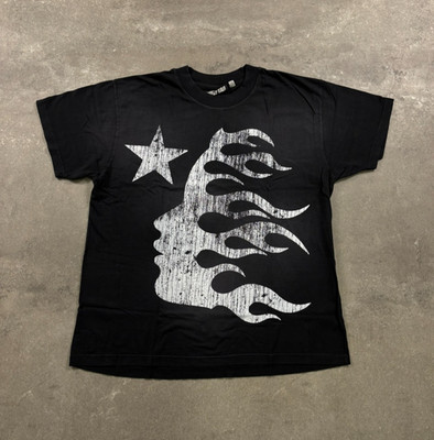 Hellstar Classic T-Shirt Washed Black Faded Print