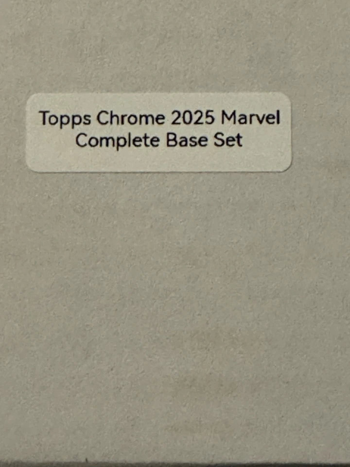 Topps Chrome 2025 Marvel Complete 200 Card Base Set - Image 2 of 4