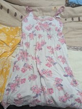 Used Motherhood Maternity Brand Sleep Dress Sleeveless Pink Flower Medium