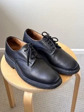Trickers Black Derby Leather Woodstock Crepe Sole 8.5uk 9.5us 6 Width
