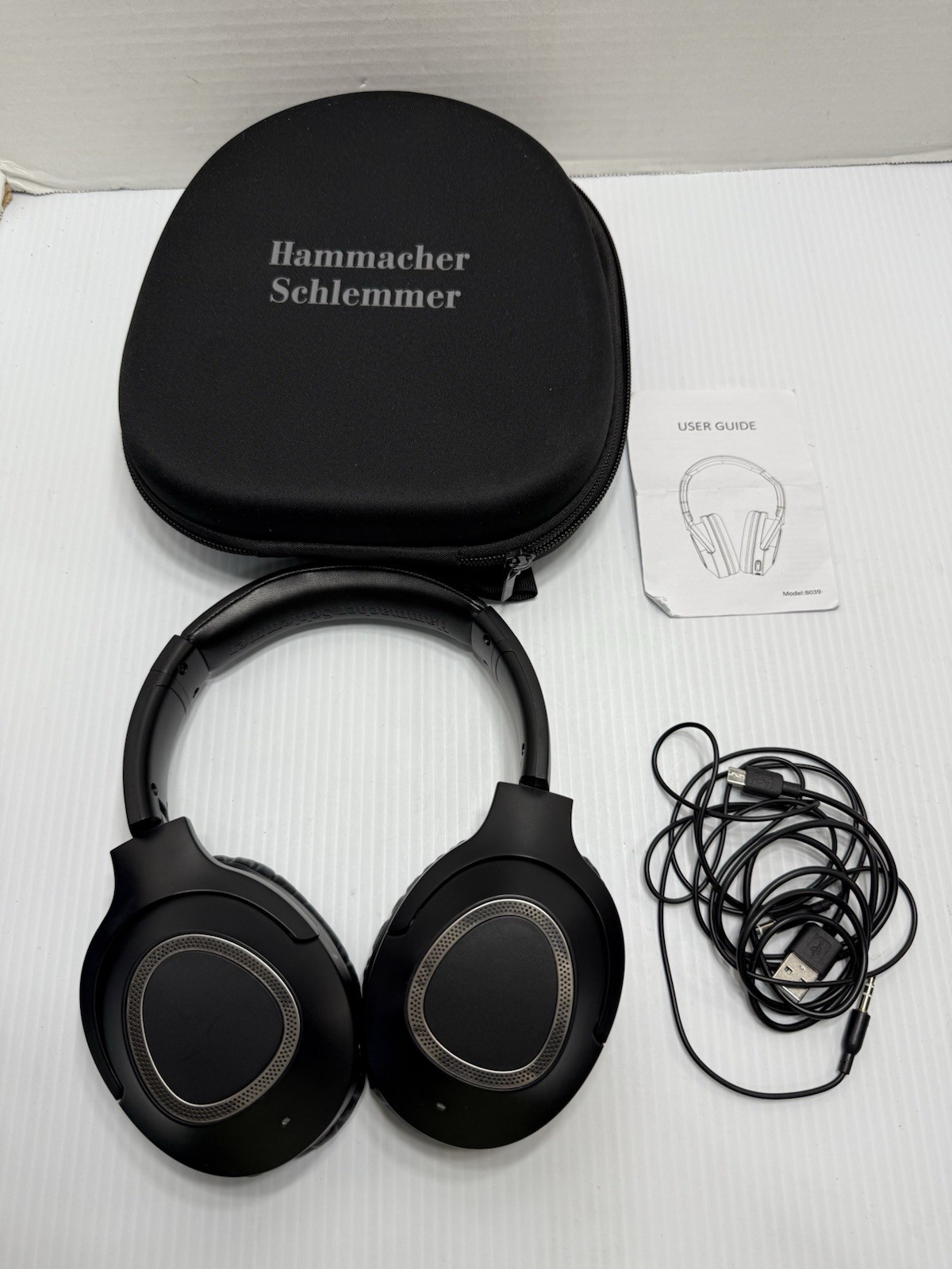 Hammacher Schlemmer Rechargeable Wireless Bluetooth Headphones with Noise Cancelling