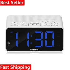 Elegant Digital Alarm Clock with Multi-Colored Display & Reliable Battery Backup