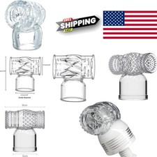 Massage Wand Attachments Set of 3 Soft Silicone TPR for Hitachi Magic Massager