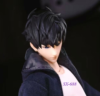 1/12 Sung Jin-Woo Male Head Carving for 6