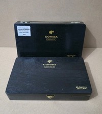 2 x COHIBA Maduro 5 25 Genios Zigarrenkiste aus Holz - leer
