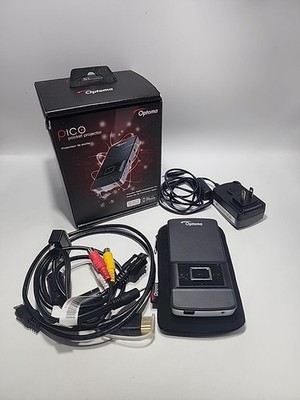 Optoma Pico Pocket Projector PKA21 Complete w/Box Cords WORKS 70'' Apple Ipod Kit