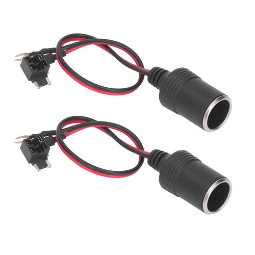 Para Zapalniczka samochodowa Gniazdo Gniazdo Złącze Adapter DC 12-24V Wymień LVE - Zdjęcie 5 z 24