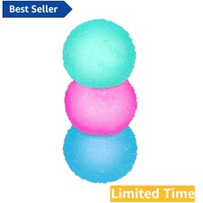 Compact 3-Piece Squishy Stress Balls Set - Perfect Fidget Toys for Anxiety