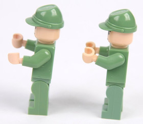 Lot 2 Lego Indiana Jones Russian Soldier Guard Minifigs 7627 7628 7625 R52