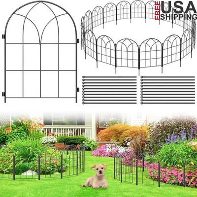 Heavy Duty Dog Fence Barrier Durable Pet Fencing Garden Landscape Border Panel