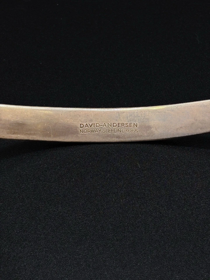 Collar noruego David Andersen de plata de ley Foto 4 de 4