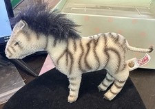 Steiff Animal Collector Zebra 5 inch - Top Condition, button tag attached