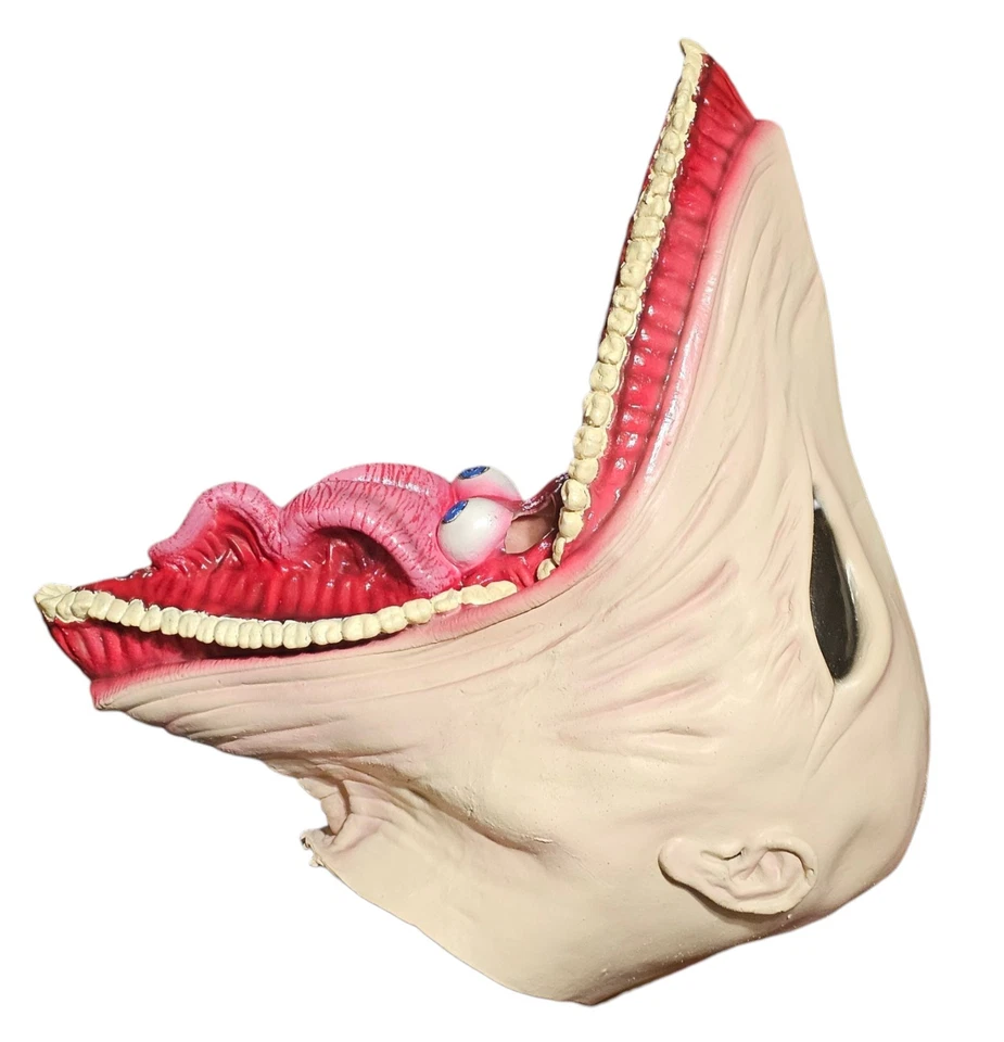 Vtg Beetlejuice Barbara Large Tongue Eyeball Adult Mask Latex Halloween Cosplay - Image 4 of 4