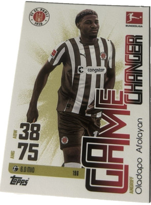 Topps Match Attax Bundesliga 2025/26 Karte 196 Oladapo Afolayan Game Changer