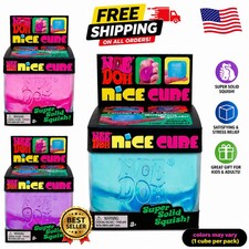 NeeDoh Nice Cube - Sensory Squishy Fidget Toy, Stress Relief, Soft  Firm Feel