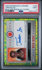 *2024 Topps Chrome McDonalds All American Jordan Lee  Tie-Dye Auto /25 PSA 9