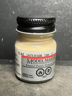Testors Model Master Flat Interior Tan 2738 Flat Enamel Paint .5 oz