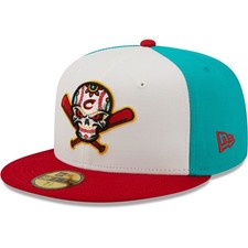 Men's New Era White/Red Veleros de Columbus Copa De La Diversion 59FIFTY Fitted