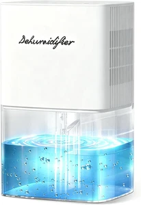 Dehumidifier 1657ML 58OZ Small Dehumidifier for Home 230 Ft² Safety Dehumidifier