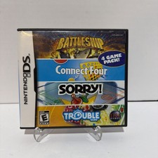 Nintendo DS - Battleship / Connect Four / Sorry! / Trouble - Complete w/ Manual