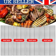 Heavy Duty Stainless Steel BBQ Grill Grate 70x35cm Cooking Grid